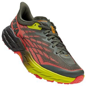 HOKA ONE ONE-Speedgoat 5 thyme/fiesta Červená 44 2/3