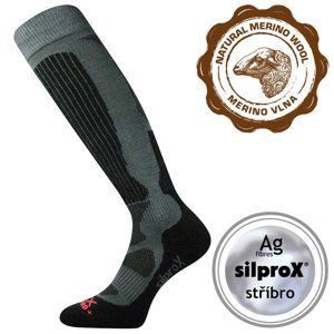 VOXX-Merino Etrex-kneesock-Dark grey Šedá 43/46