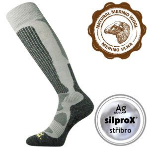 VOXX-Merino Etrex-kneesock-Light grey Šedá 39/42