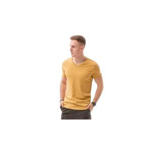 OMBRE-T-shirt SS-S1369-V19-MUSTARD/MELANGE Žltá XL