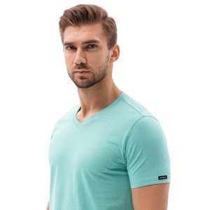OMBRE-T-shirt SS-S1369-V15-TURQUOISE Modrá XL