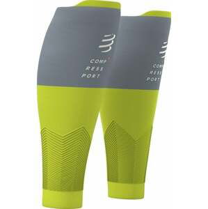 Compressport R2V2 Calf Sleeves Lime/Grey T2 Bežecké návleky na lýtka