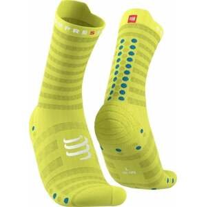 Compressport Pro Racing Socks v4.0 Ultralight Run High Primerose/Fjord Blue T3 Bežecké ponožky