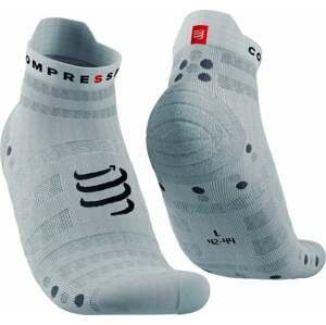 Compressport Pro Racing Socks v4.0 Ultralight Run Low White/Alloy T3 Bežecké ponožky