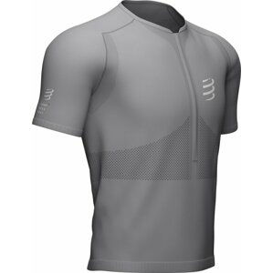 Compressport Trail Half-Zip Fitted SS Top Alloy L Bežecké tričko s krátkym rukávom