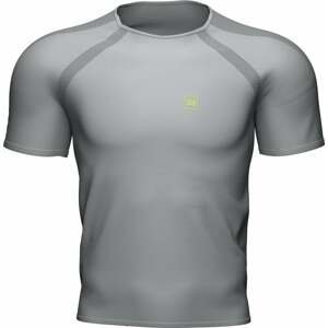 Compressport Training SS Tshirt M Alloy/Primerose M Bežecké tričko s krátkym rukávom