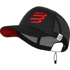 Compressport Racing Trucker Cap Black/Red UNI Bežecká čiapka