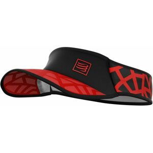 Compressport Spiderweb Ultralight Visor Red/Black UNI Bežecká čiapka