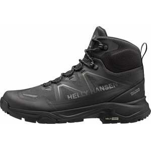Helly Hansen Pánske outdoorové topánky Men's Cascade Mid-Height Hiking Shoes Black/New Light Grey 45
