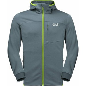 Jack Wolfskin Hydro Grid Fleece Storm Grey L Outdoorová mikina