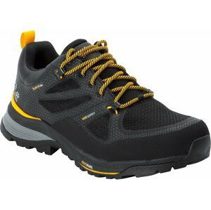 Jack Wolfskin Pánske outdoorové topánky Force Striker Texapore Low Black/Burly Yellow XT 40