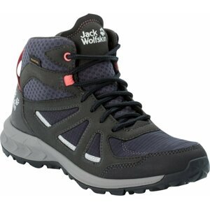 Jack Wolfskin Dámske outdoorové topánky Woodland 2 Texapore Mid W Dark Blue/Pink 37,5