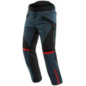 Dainese Tempest 3 D-Dry Ebony/Black/Lava Red 52 Štandard Textilné nohavice