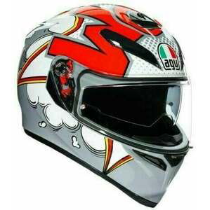 AGV K-3 SV Bubble Grey/White/Red XL Prilba