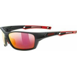 UVEX Sportstyle 232 Polarized Black Mat Red/Mirror Red Cyklistické okuliare