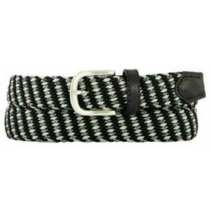 Alberto Belt Metal Braided Black/Silver Womens 90