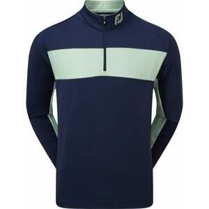 Footjoy Engineered Chest Stripe Chill-Out Mens Midlayer Navy/Sage M