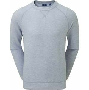 Footjoy French Terry Crew Mens Neck Sweater Dove Grey M