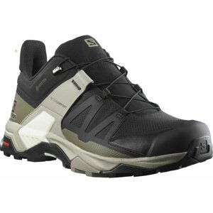 Salomon Pánske outdoorové topánky X Ultra 4 GTX Black/Vintage Khaki/Vanilla Ice 41 1/3