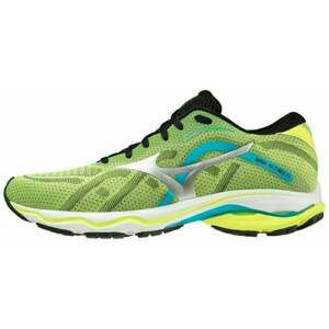 Mizuno WAVE ULTIMA 13 Safety Yellow/Silver/Peacock Blue 42