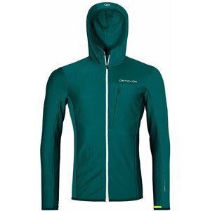 Ortovox Fleece Light Grid Hooded Jacket M Pacific Green S