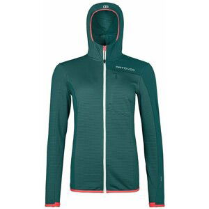 Ortovox Fleece Light Grid Hooded Jacket W Pacific Green XS