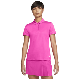 Nike Dri-Fit Victory Womens Golf Polo Active Pink/White XS