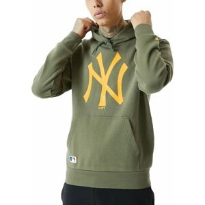 New York Yankees Mikina MLB Seasonal Team Logo Olive/Orange S