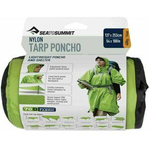 Sea To Summit Nylon Tarp Poncho 70D Green Outdoorová bunda