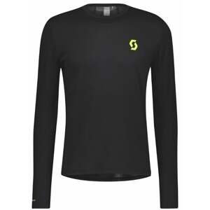 Scott RC Run LS Mens Shirt Black/Yellow XL Bežecké tričko s dlhým rukávom