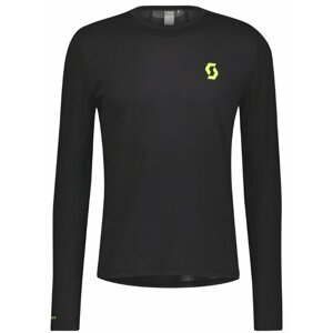 Scott RC Run LS Mens Shirt Black/Yellow 2XL Bežecké tričko s dlhým rukávom
