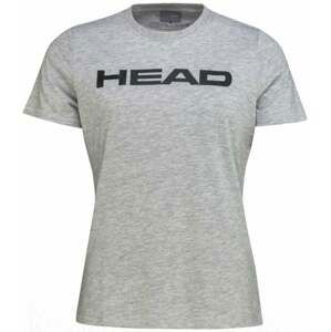 Head Club Lucy T-Shirt Women Grey Melange L Tenisové tričko