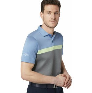 Callaway Mens Soft Touch Colour Block Polo Medium Magnetic Blue Heather M