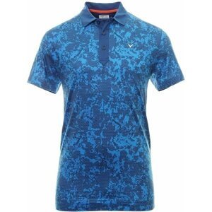 Callaway Mens All Over Abstract Camo Printed Polo Limoges S