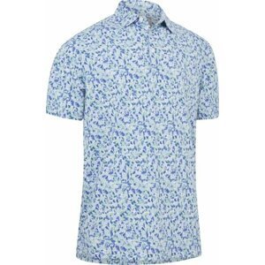 Callaway Mens Filter Floral Print Polo Bright White L