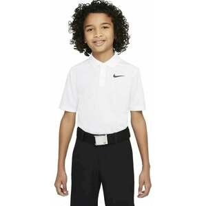 Nike Dri-Fit Victory Boys Golf Polo White/Black S