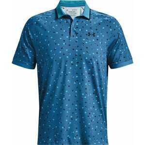Under Armour Iso-Chill Floral Mens Polo Cruise Blue/Fresco Blue/Halo Gray 2XL