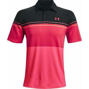 Under Armour UA Playoff 2.0 Mens Polo Black/Knock Out/Penta Pink M