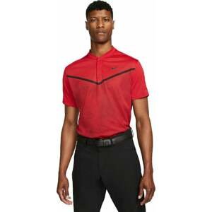 Nike Dri-Fit Tiger Woods Advantage Blade Mens Polo Shirt Gym Red/Black S