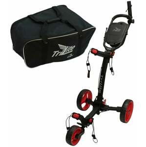 Axglo TriLite SET Black/Red Manuálny golfový vozík
