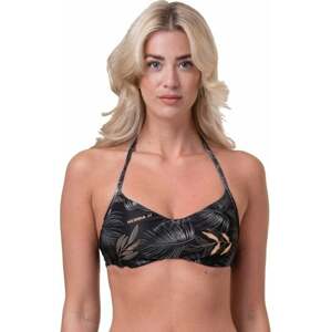 Nebbia Earth Powered Bikini Top Volcanic Black S