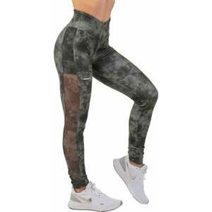 Nebbia ECO Camo Green Mesh Leggings "Breathe" Como Green S Fitness nohavice