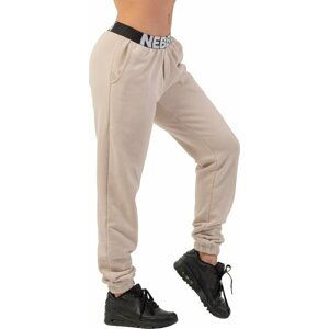 Nebbia Iconic Mid-Waist Sweatpants Cream XS Fitness nohavice