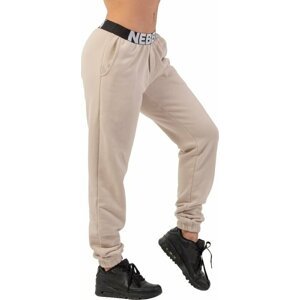 Nebbia Iconic Mid-Waist Sweatpants Cream M Fitness nohavice