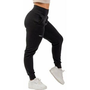 Nebbia High-Waist Loose Fit Sweatpants "Feeling Good" Black XS Fitness nohavice