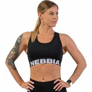 Nebbia Medium Impact Cross Back Sports Bra Black M Fitness bielizeň