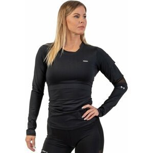 Nebbia Long Sleeve Smart Pocket Sporty Top Black S Fitness tričko