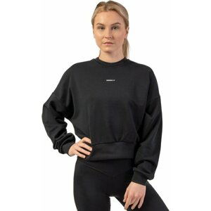 Nebbia Loose Fit Sweatshirt "Feeling Good" Black M-L