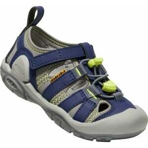 Keen Detské turistické topánky Knotch Creek Children Sandals Steel Grey/Blue Depths 31