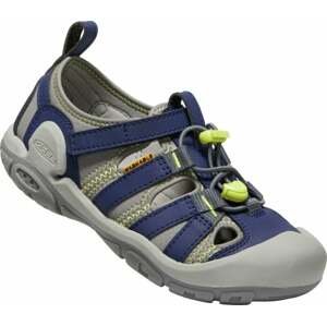 Keen Detské turistické topánky Knotch Creek Youth Sandals Steel Grey/Blue Depths 32-33